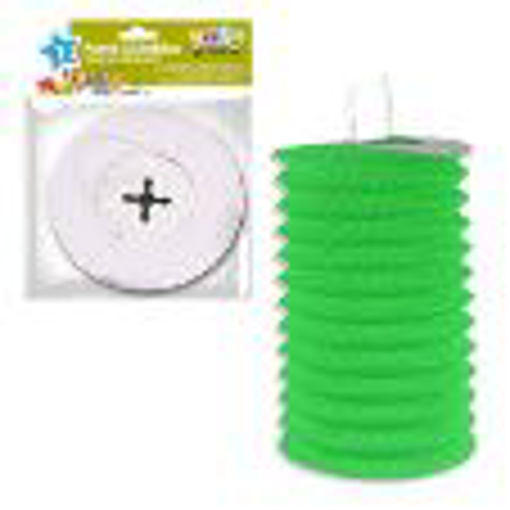 Picture of GREEN PAPER DROP LANTERN 15CM